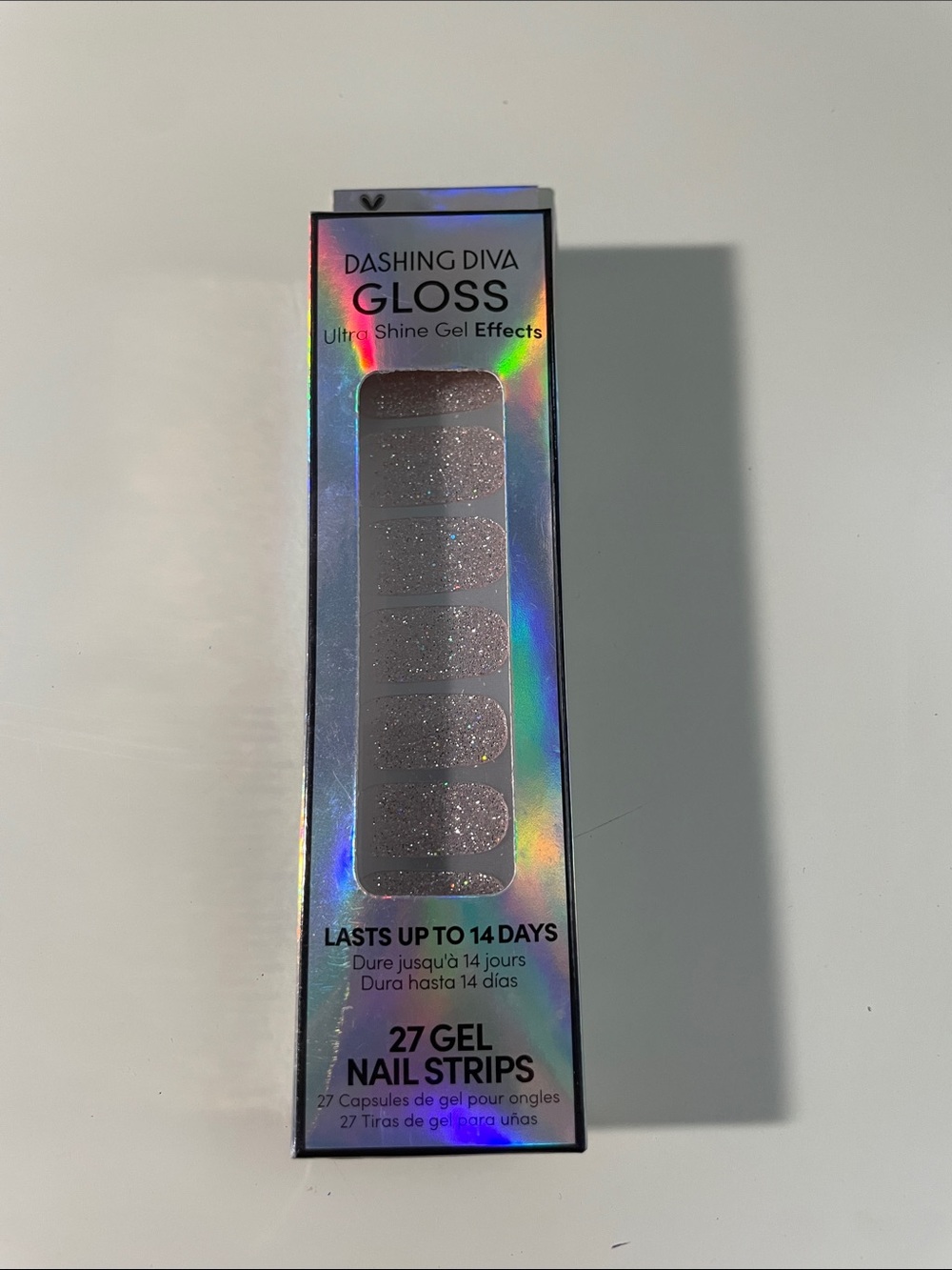 Dashing Diva Gloss Ultra Shine Gel Nail Strips - Sparkling Rose All Day